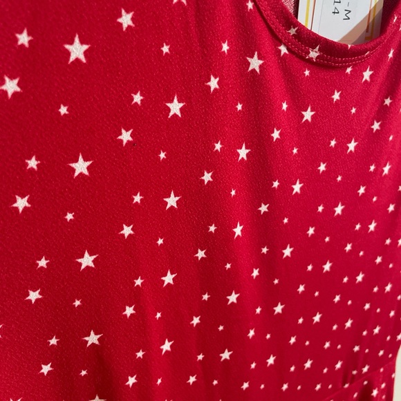 LuLaRoe Red Star Pattern Dress - Picture 3 of 6